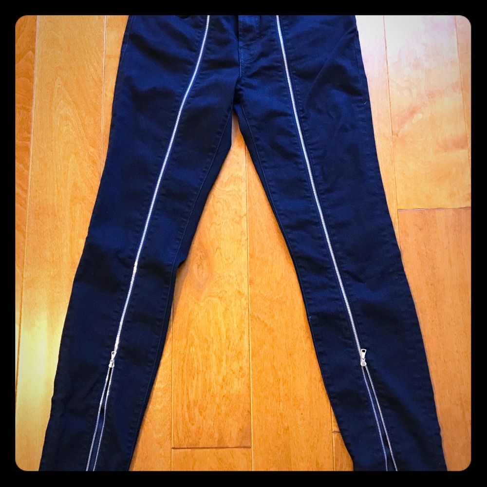 J Brand blue topaz zipper skinny women Jean 27